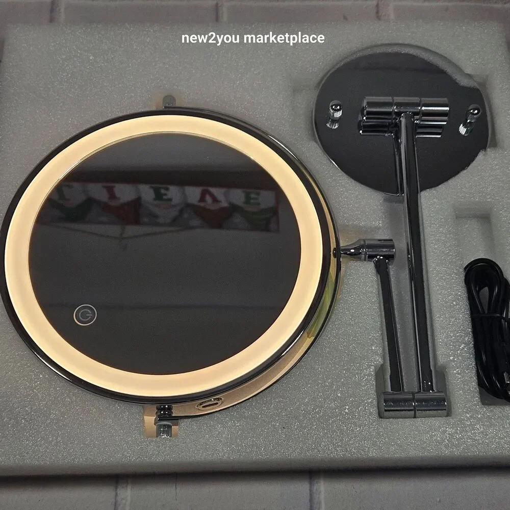 Rechargeable Wall Mounted Lighted Makeup Vanity Mirror 8